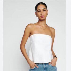 Reformation Spritz Linen Top